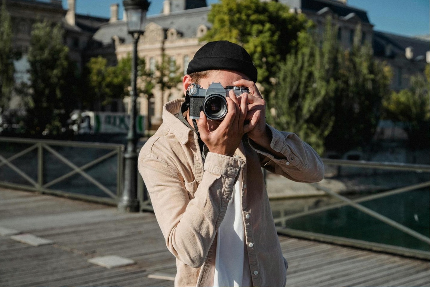 Professional photography in action